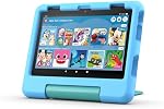 Amazon Fire HD 8 Kids tablet, includes kid-proof bumper for ages 3-5, ad-free content with parental controls, 13-hr battery, 32GB, Blue, newest model
