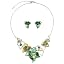 3 petal flower JS silver green
