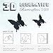 Bebebao 48 Pieces Butterfly Wall Stickers Black,Decor for Home,3D Stereoscopic Stickers S-32, M-8, L-8