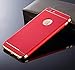 Produktbild Schutzhülle kompatibel mit Apple iPhone 6 / 6S Hülle [3in1 Full-Body Metallic Case] Handyhülle Bumper [Rot]