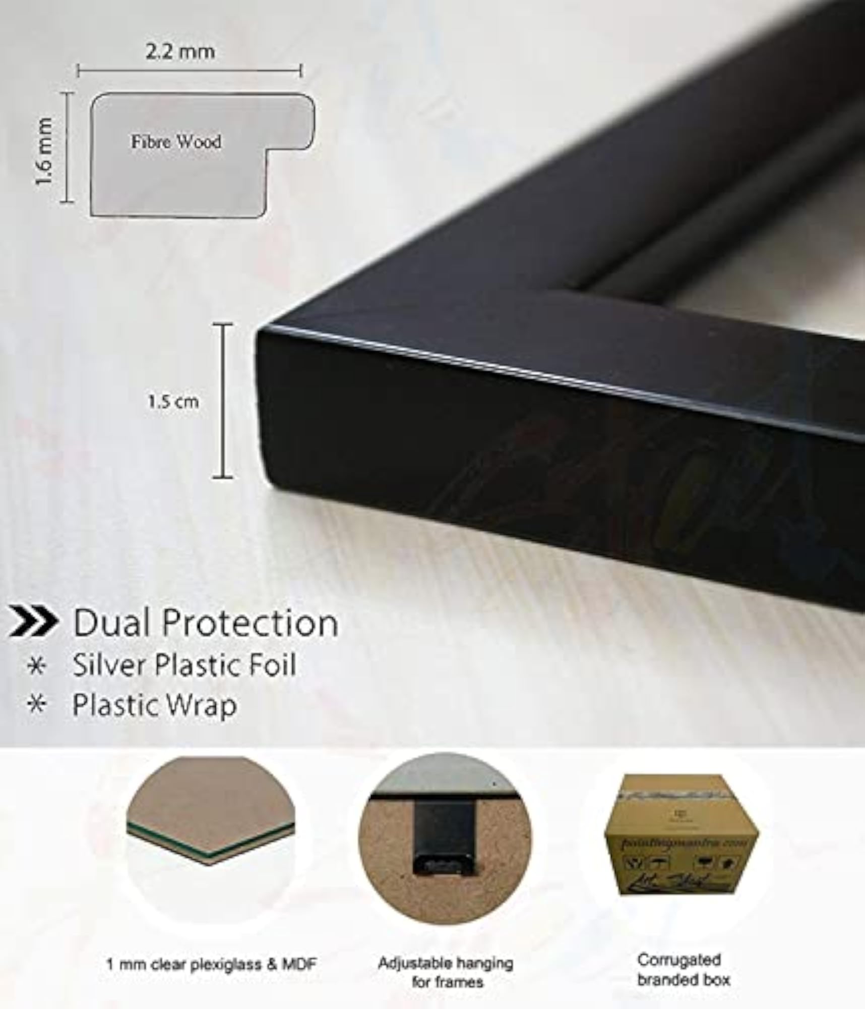 Customized Set of 3 Premium Print Collage Photo Frames