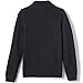 Lands' End Uniform Cotton Modal Zip Front Rib Cardigan Black Kids Large