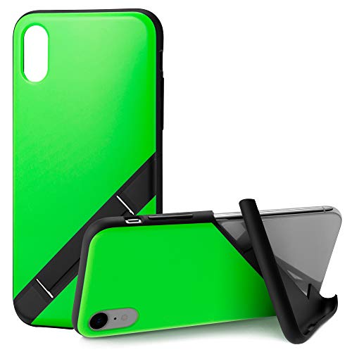 iPhone XR ケース OLE stand スタンド機能 耐衝撃 スリム 動画 10カラー有 CP-IA20-CBSD/NG