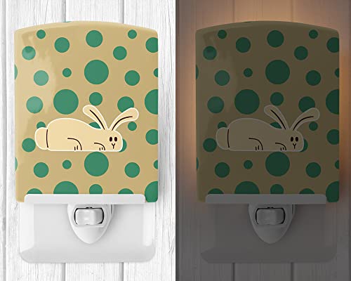 Lámpara de noche de cerámica con diseño de conejo miniatura 2