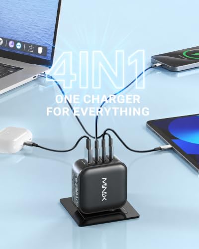 Image of MINIX P3 100W Turbo 4-Port GaN Travel Wall Charger USB C PD Power Adapter (Pack of 2)