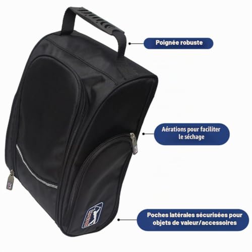 PGA Tour Shoe Bag With Club Cleaning Set – vue 4