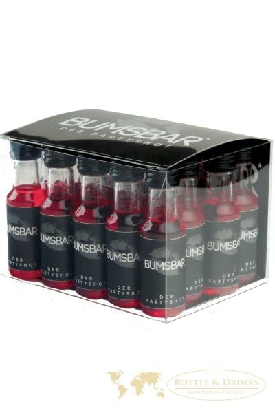 Bumsbar Granatapfellikör 20 x 0 02 - PET - Liter