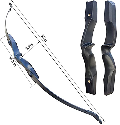 Monleap Archery 53" Takedown Recurve Bow and Arrows Set for Adults Right Hand Longbow Kit Straight Bow for Beginner Shooting Practice 30 40lb(30LB) - Image 3