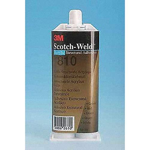 3M Scotch-Weld DP810 Low Odor Acrylic Adhesive, 50mL, Black