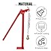 Post Puller, 43.3 X 5.9 X 5.9 in, Heavy Duty Fence Jack with Long Lifting Chain, Powder-Coated Iron Standing Frame and Lever, for Round-Post, T-Stakes, Sign Posts & Tree Stump,Basic Type