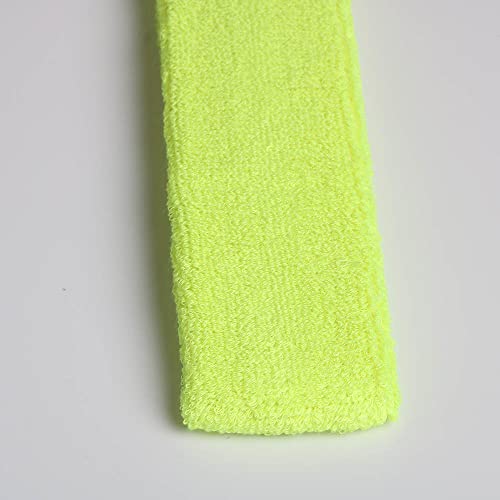 Image of Cotton Sweatband Headbands,Pack of 12,Elastic Stretchy Sport Terry Cloth Sweat Bands,Yoga Workout Fitness Exercise Basketball Headband