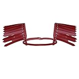  Freebily Unisexe Femme Homme Harnais de Poitrine à Franges Ajustable Similicuir Réglable Epaulette Ceinture de Harnais Top Haut Maillot de Corps Lingerie Jeux Adulte Rouge Taille Unique