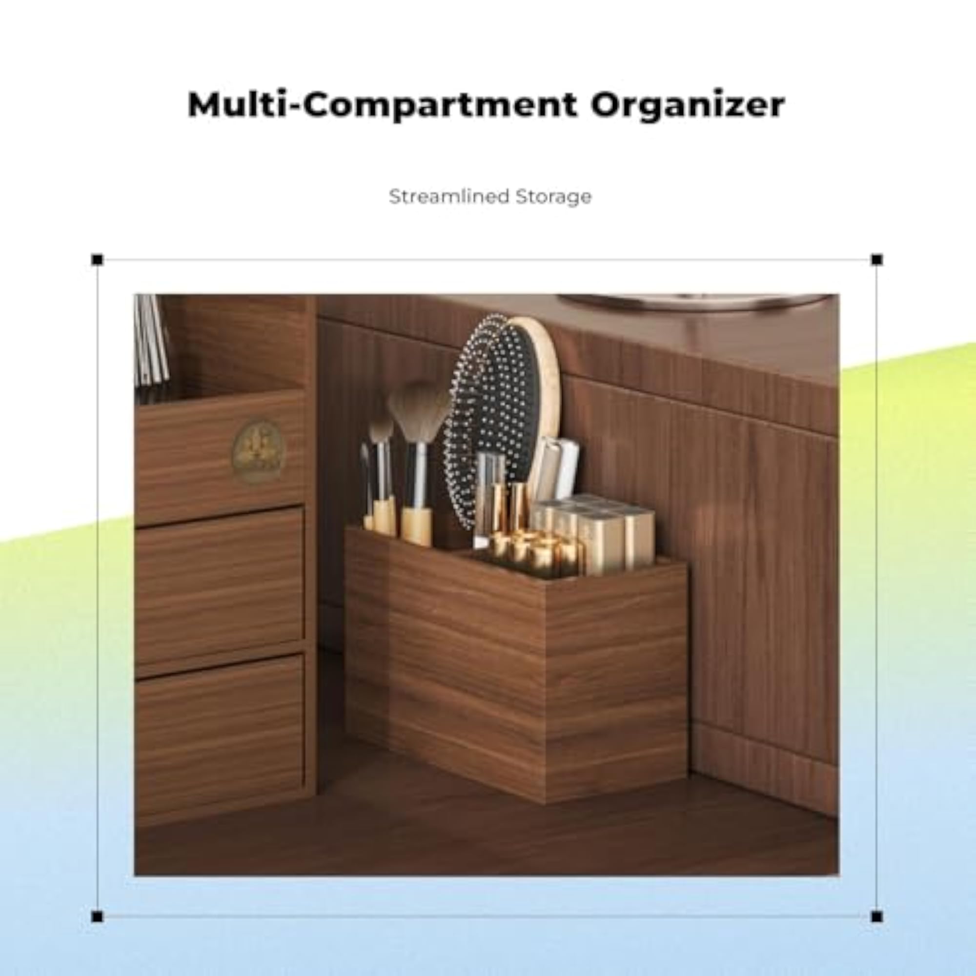 Rotating Makeup Brush Organizer Storage Box