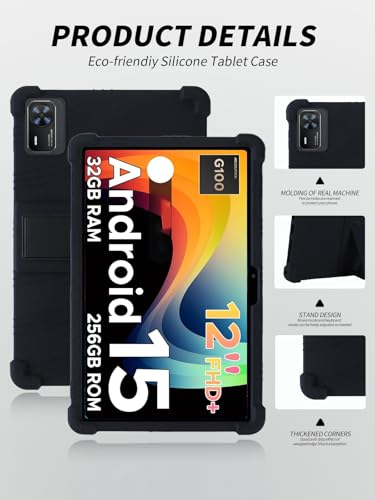 Étui tablette DOOGEE Tab E3+ pour visionnage mains libres noir - 3