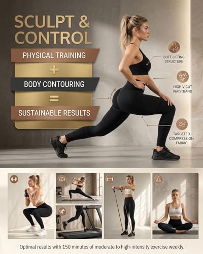 3D Anti Cellulite Metabolic Booster Compression Leggings for Women | 3D Compression Pants Womens, Anti Cellulite Leggings, High Waist Butt Lifting Gym Leggings, Sport Yoga Pants Women Black - image 4