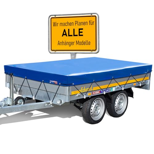 Planesium Anhänger Plane 264x135cm Anthrazit - Wasserdicht & Atmungsaktiv Made In Germany