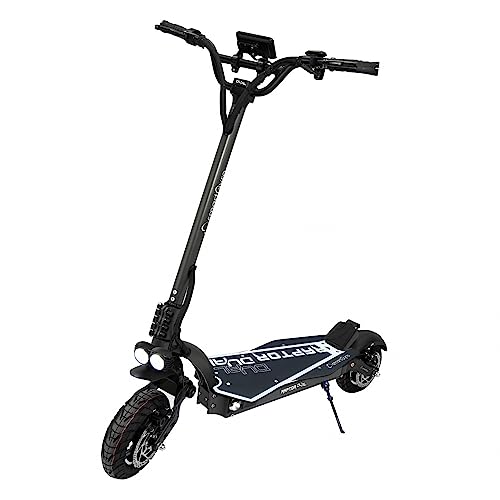 SMARTGYRO Raptor Dual Black - Patinete Eléctrico con 2 Motores de 52V, Batería De 18.000 Mah, Autonomía De hasta 70 Km, Ruedas Neumáticas De 10" All Road Y Alarma con Mando A Distancia
