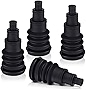 4 Pieces Universal Firewall Boots Firewall Grommets Automotive Rubber Grommets 3/8 to 1 Inch Diameter Wire Bundle Boots Quick and Easy Grommets for Vehicle Running Cables