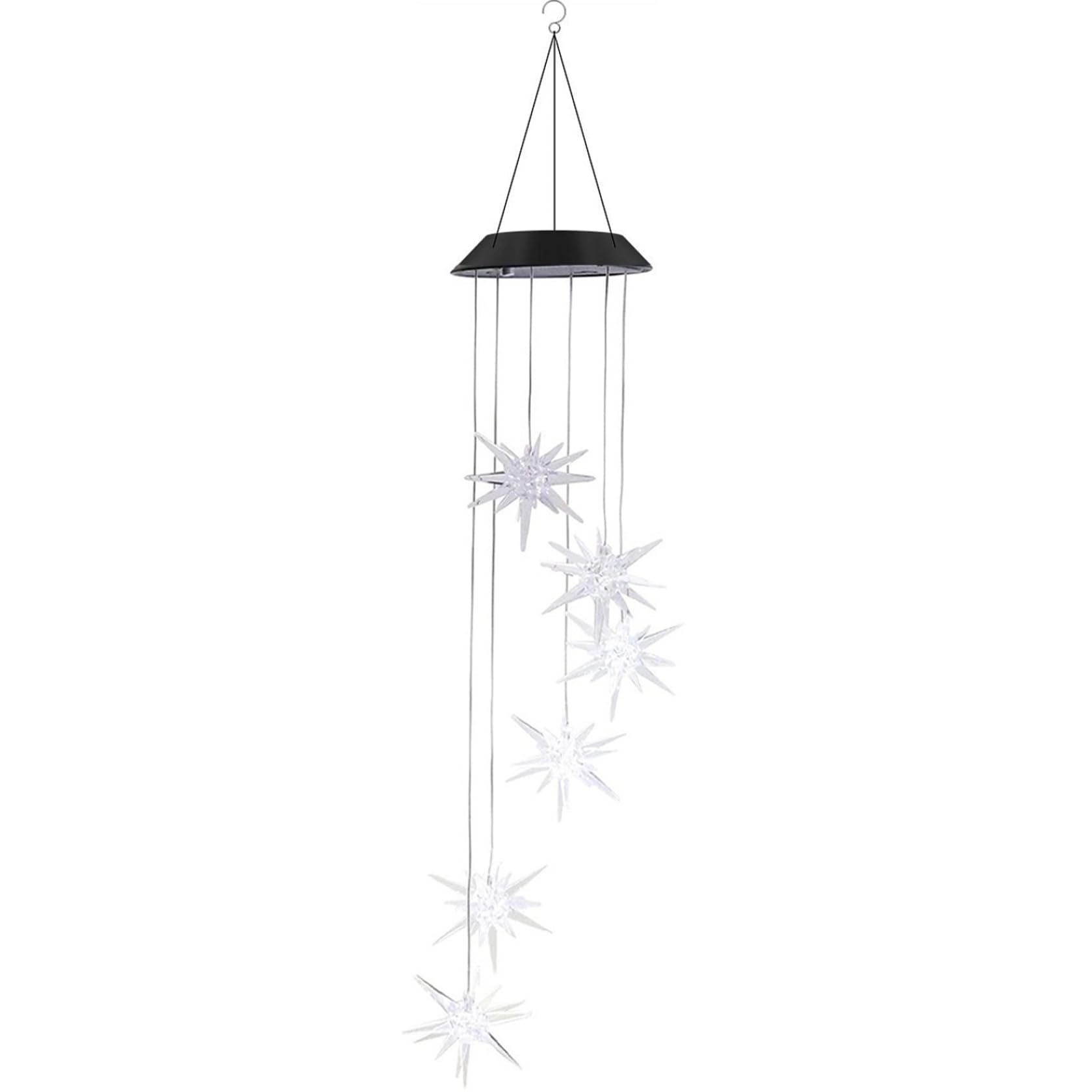 oiujhgCDS Solar Wind Chimes Colorful Ball LED Hanging Window