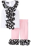Mud Pie Baby Girls' Ruffle Tunic and Capri Set