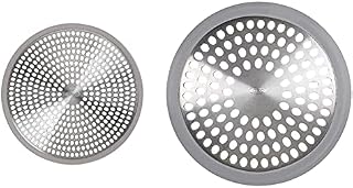 OXO Good Grips Easy Clean Shower Stall Drain Protector - Stainless Steel & Silicone & Good Grips Stainless Steel Bathtub Drain Protector