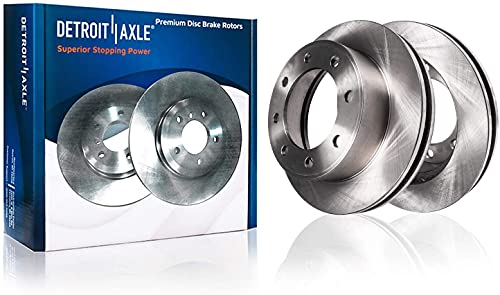 Image of Detroit Axle - Rear Disc Rotors Left Brake Caliper Replacement for 2006-2019 Chevrolet GMC Express Savana 2500 3500