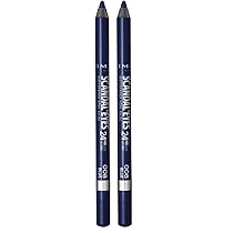 Rimmel London Matita Occhi Waterproof ScandalEyes – Kohl Kajal Blu, 008 Blue (Confezione da 2)