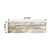 Rockin' Wood 3 Foot DIY Blank Rustic Weathered Reclaimed Natural Wood Sign with Sawtooth Hangers for Door or Porch Decor, Whitewash