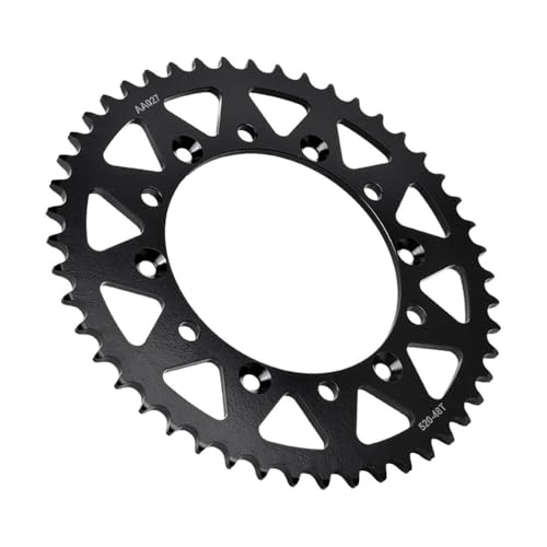 Pignon arrière 48 dents en acier cémenté premium et chaîne 520 de précision pour moto YZ