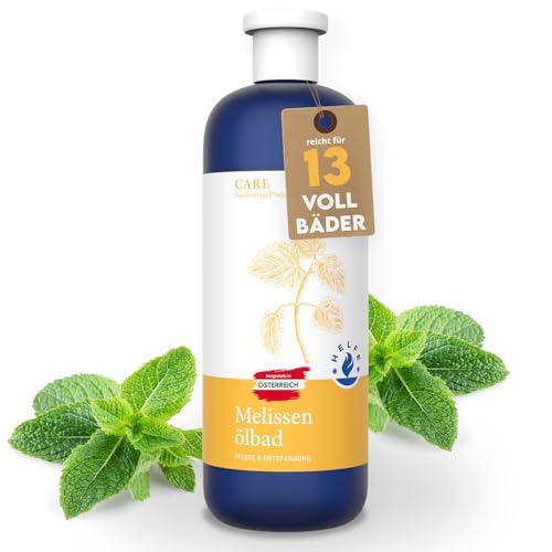 HELFE® Melissen Ölbad (200 ml) - wirkungsvoller Badezusatz zur Entspannung und Linderung von Muskel- und Gelenksschmerzen - auch als Fußbad Zusatz