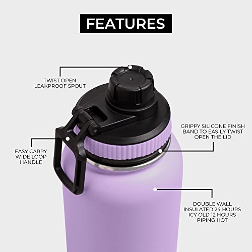 BOZ Stainless Steel Water Bottle, Vaccum Insulated Water Bottle 32 Oz - Image 2