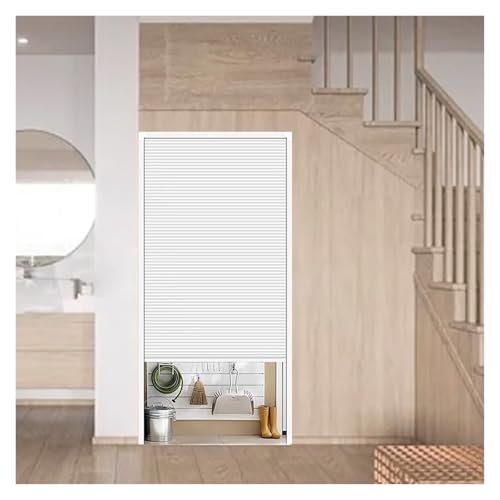 Vertical Honeycomb Blackout Blinds/ Retractable Door, Temporary Folding Accordion Door for Closets Cloakroom Pantry, Room Divider French Door/ Curtain, Customizable Sizes(105X230cm (41.3x90.6in))