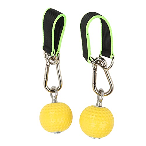 FUZHUI Climbing Pull Up Hand Grips Ball Set, Fitness Equipment for Arm Strength Training, Non Slip PU Material, Quick to Install with Webbing and Buckle, Ideal for Rock Climbers and Gymn (72mm Model)