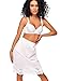 Ilusion 1017 - Women’s Slip Skirt - Satin Finish, Anti-Static Fabric, Loose Fit, Lace Trim Underskirt - (White, Medium 18 in.)