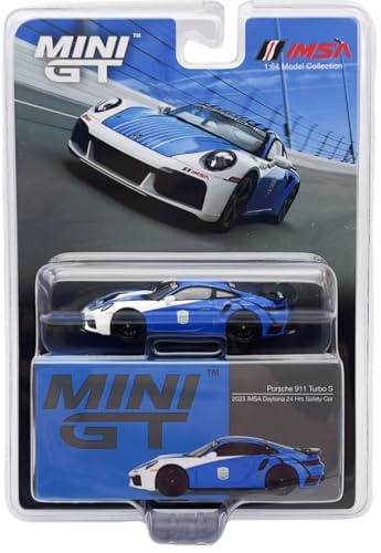 True Scale Miniatures Porsche 911 Turbo S Safety Car 2023 IMSA Daytona 24 Hrs 1/64 Diecast Model Car Mini GT MGT00735