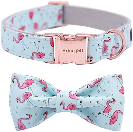 ARING PET Bowtie Dog Collar Adjustable Collars with Bow Tie for Dogs Small Medium Large
