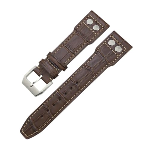 [VEł] 20mm 21mm 22mm EHb`oh IWC rbOpCbg Xsbgt@CA TOP uE ubN EHb`Xgbv J[tU[uXbgEHb`oh(Brown Pin Buckle,20mm)