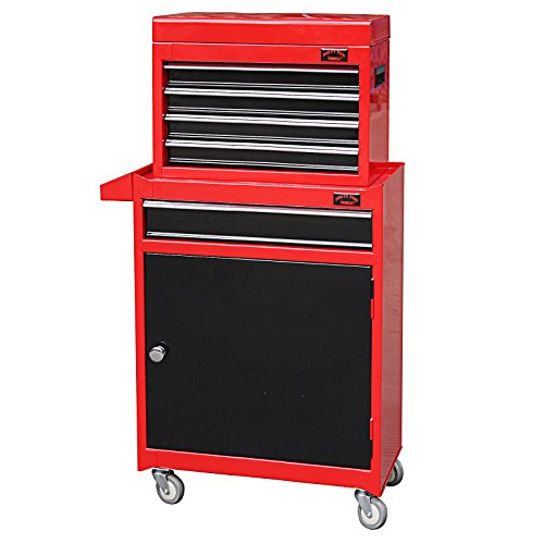 Dirty Pro Toolsu0099 MEDIUM TOOL CHEST WITH DRAWER DIVIDERS TOP CABINET TOP BOX AND ROLLX