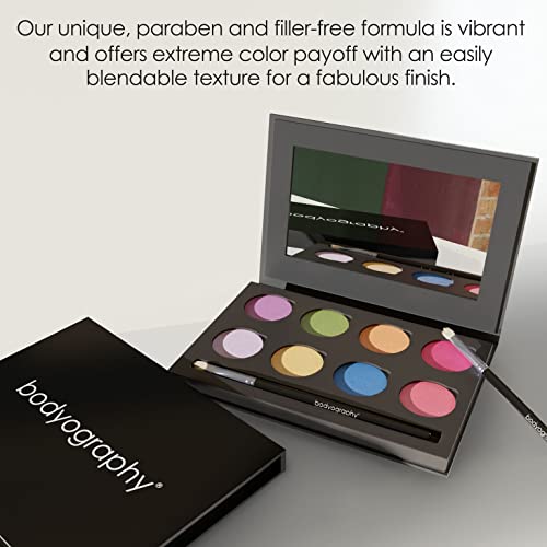 Bodyography Makeup Palette - Vibrant Eyeshadow With High Color Payoff (Pure Pigment Palette) #TOP5