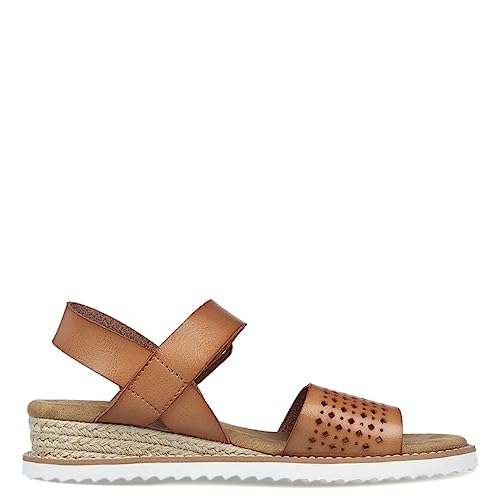 Skechers BOBS Women's 114143 Sandal, Luggage, 10