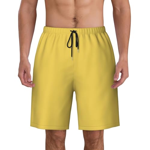 Yellowish Men Beach Pants â€“ Swim Trunks for Men,Quick-Dry and Comfortable, Suitable for Beach, Surf, and Everyday Wear Black
