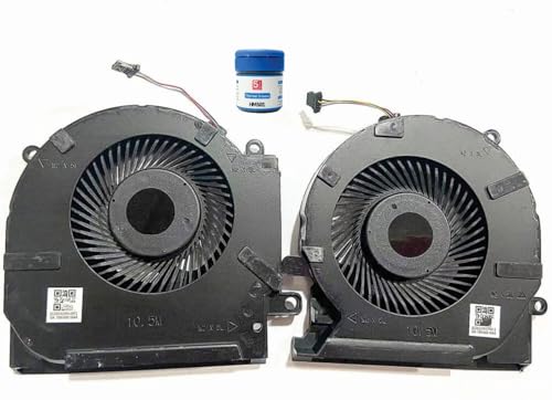 SpareWave High- Quality Replacement Internal CPU+GPU Cooling Fan For HP OMEN 15ek 15-ek 15ek 15-en 15en Series (GTX1660Ti RTX20) (5 VOLT). With Complimentary MH501 Thermal Greasen (Cooling paste).