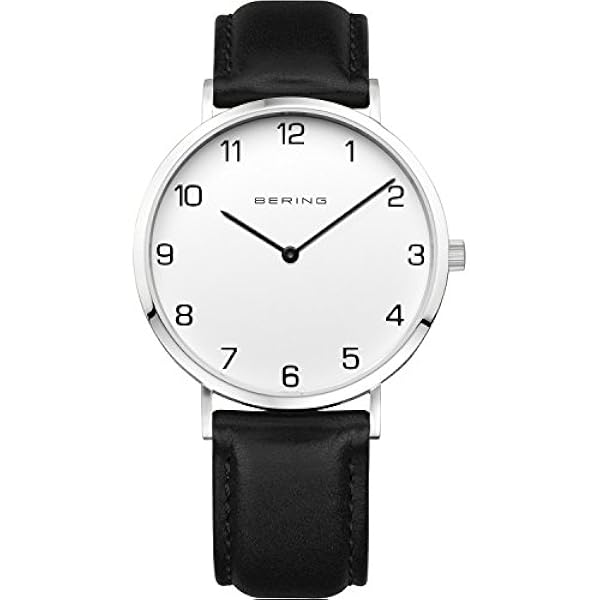 BERING herrarmbandsur analog kvarts läder 13940-404