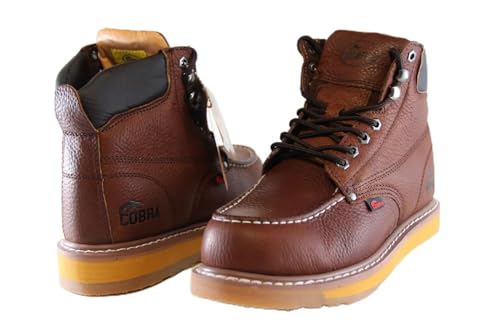 Soft Toe Work Boots for Men Cobra Boot, Men's Industrial & Construction Shoes, Comfortable, Non-slip Safety Shoes