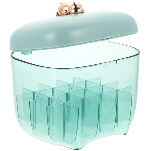 NOLITOY Organizer Rossetti da Scrivania in Abs Resistente, Contenitore per Trucco Domestico Multi-slot Salvaspazio, Porta Cosmetici Trasparente per Camera da Letto, Custodia Porta