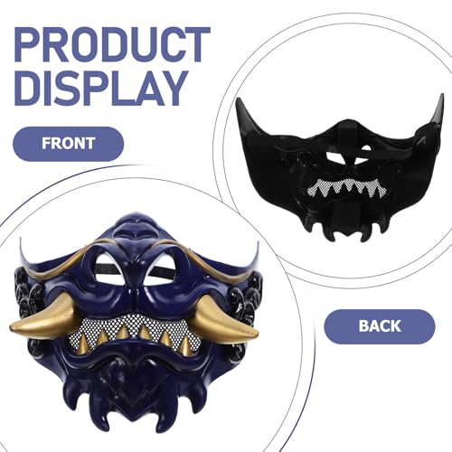 Masque samouraï japonais confortable : fini les accessoires de cosplay trop serrés - 3
