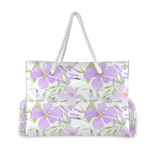 Elegant Flowers Beach Tote Bag for Women Large Pool Bags Carry On Bag With Wet Compartment for Beach Travel with Pocket Zipper Outdoor Tote Bag2