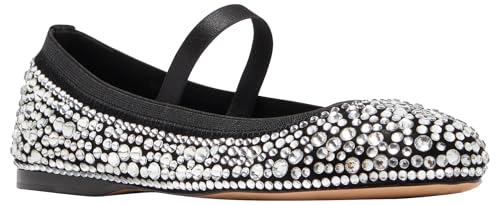 kate spade new york Women's Violette Mary Jane Ballet Flat, Black, 7.52