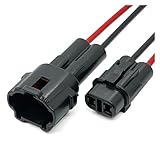 DLAHPJPT 1 2 3 4 Pin Sumitomo MT090 Sealed Auto Socket Motorcycle Housing Plug Wa*TER/pr*oo/f Cable Female Male Connector Wire Harness (Color : 2Pin Black, Size : 1 Pc)