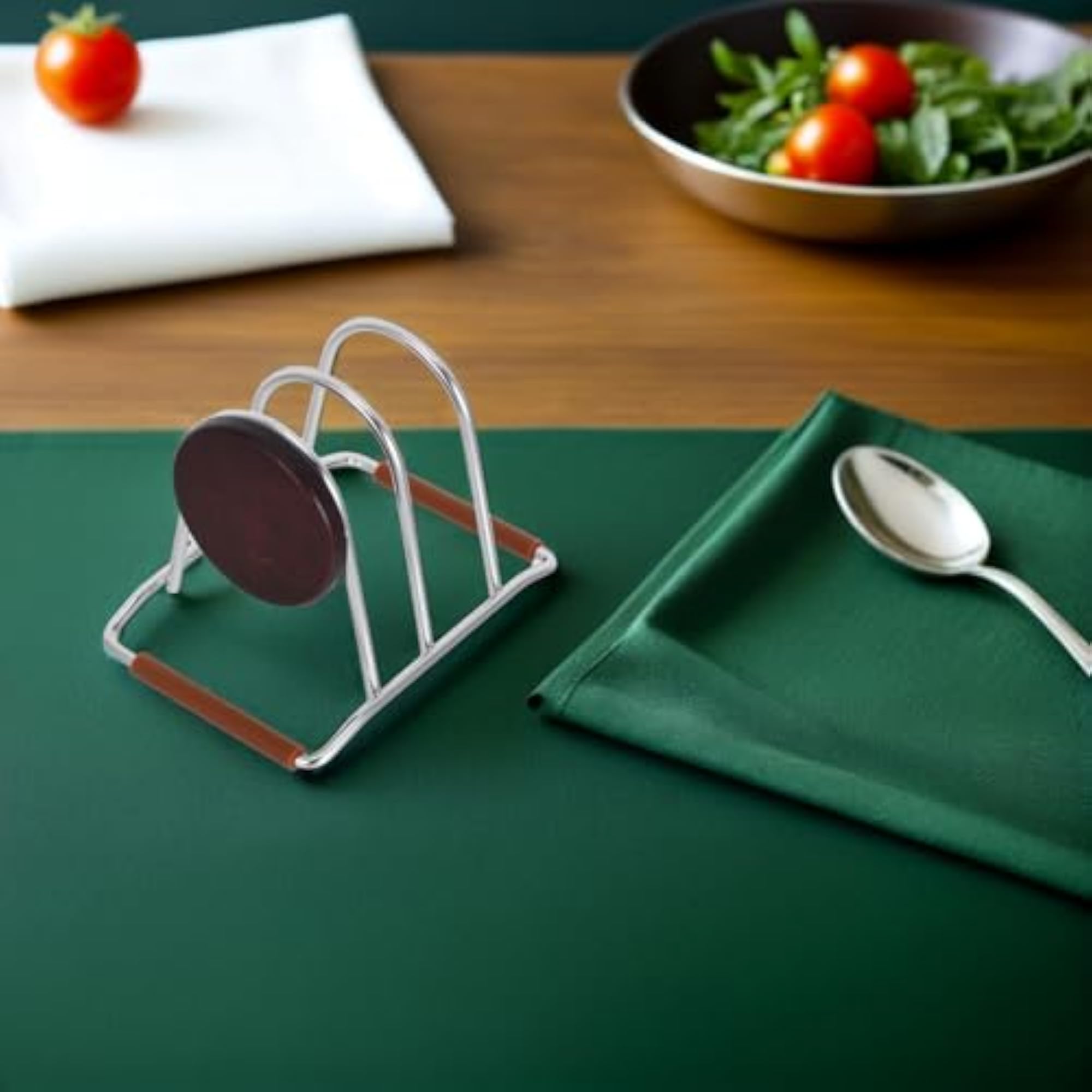 Stainless Steel Kitchen Storage Rack for Cutting Boards and Pot Lids